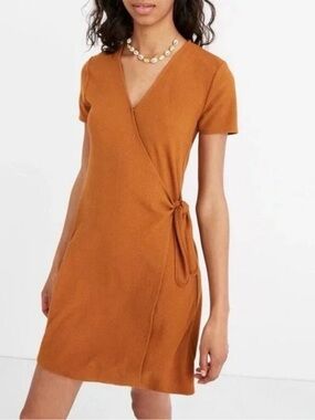 Madewell Texture and Thread Dress S Small Golden Pecan
